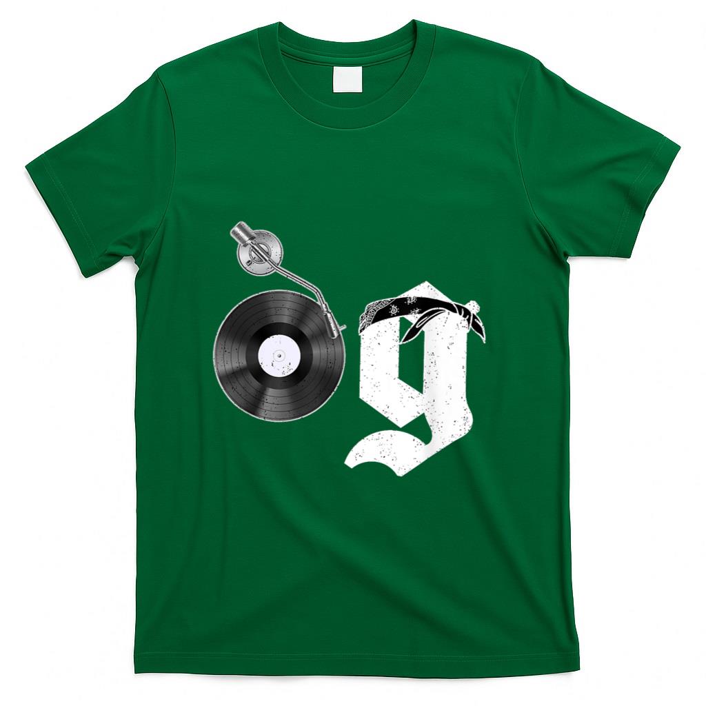 Retro Nostalgia - Old School Dad OG Hip Hop Head Vinyl Retro 80s90s nostalgia T-Shirt