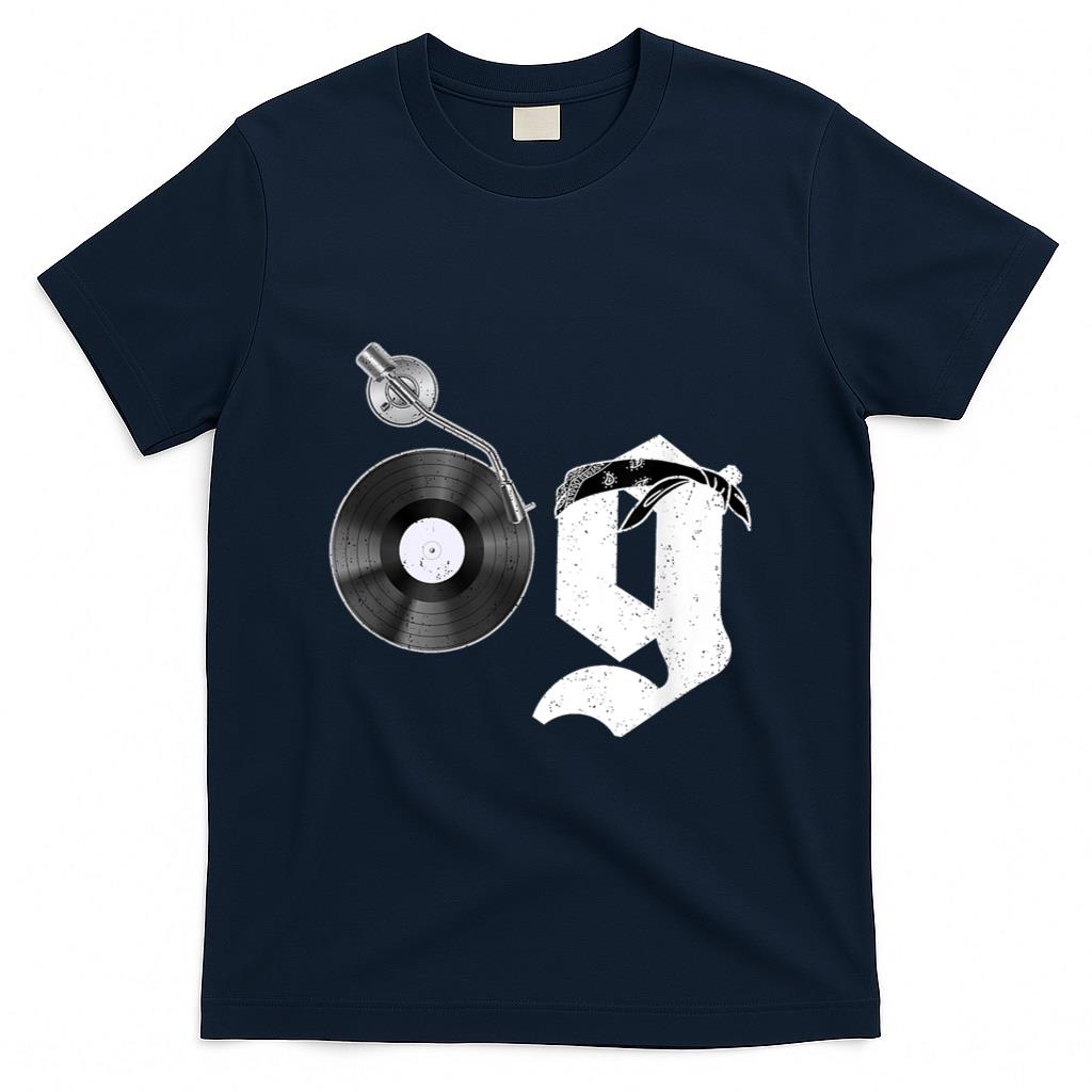 Retro Nostalgia - Old School Dad OG Hip Hop Head Vinyl Retro 80s90s nostalgia T-Shirt