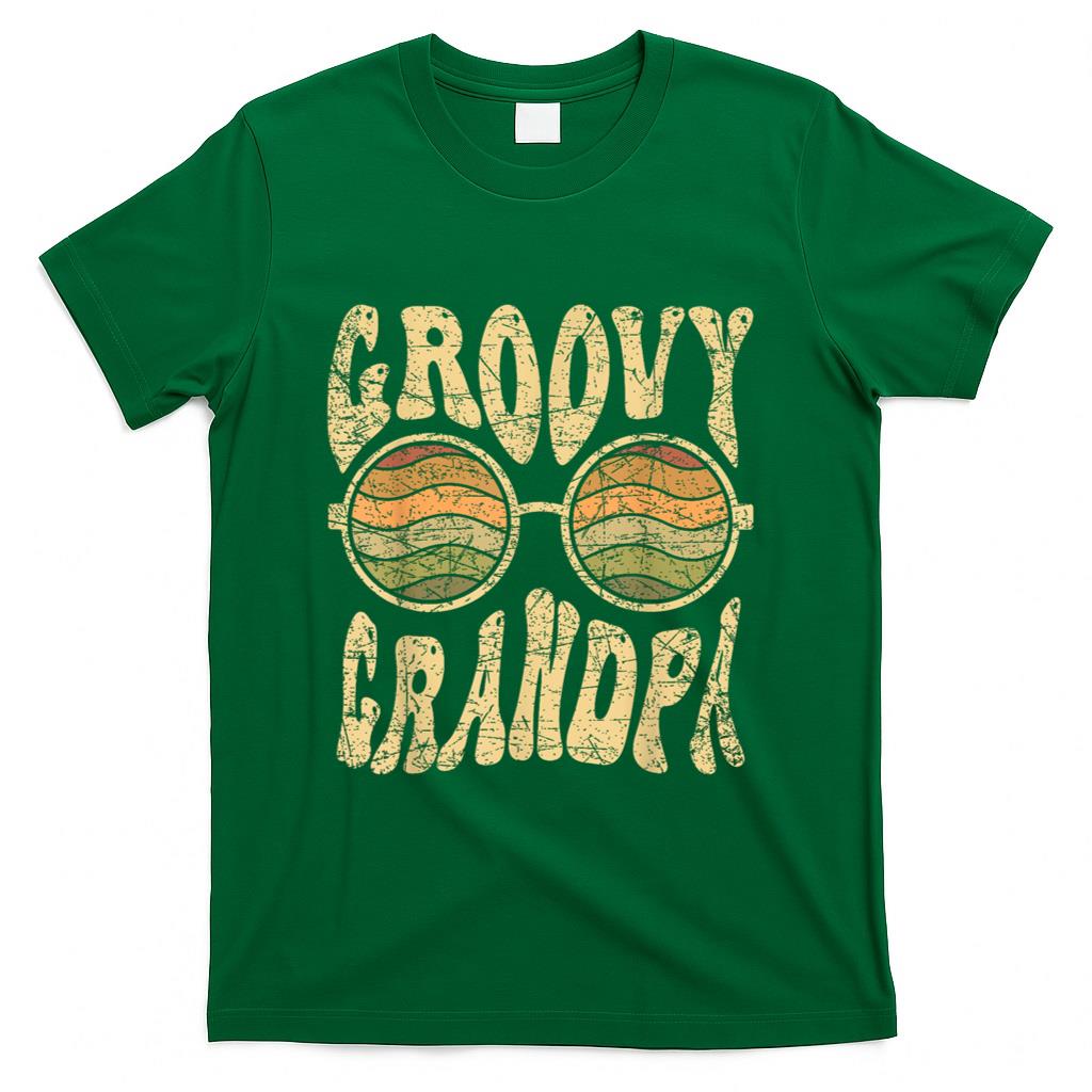 Retro Nostalgia - Mens Groovy Grandpa 70s Aesthetic Nostalgia 1970's Retro Grandpa T-Shirt