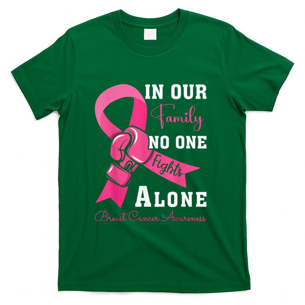 Breast Cancer Support Family Women Breast Cancer Awareness T-Shirt