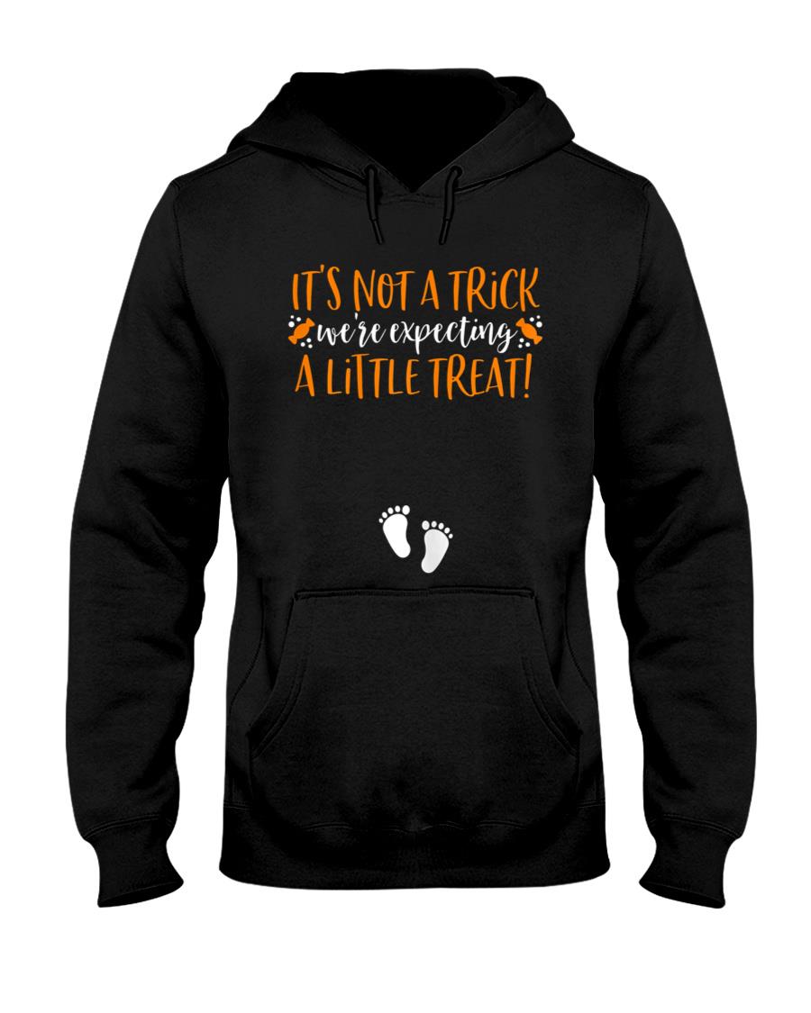 Womens Halloween Pregnancy Announcement Shirt Trick or Treat T-Shirt