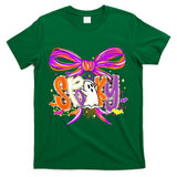 Coquette Bow Spooky Halloween Funny Ghost Trick Or Treat T-Shirt