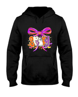 Coquette Bow Spooky Halloween Funny Ghost Trick Or Treat T-Shirt