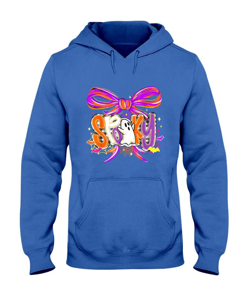 Coquette Bow Spooky Halloween Funny Ghost Trick Or Treat T-Shirt