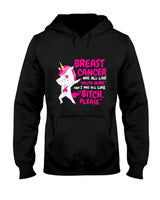 Funny Breast Cancer Survivor Bitch Please Unicorn T-Shirt