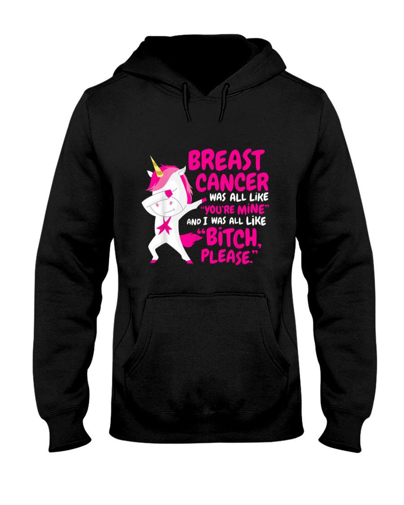 Funny Breast Cancer Survivor Bitch Please Unicorn T-Shirt