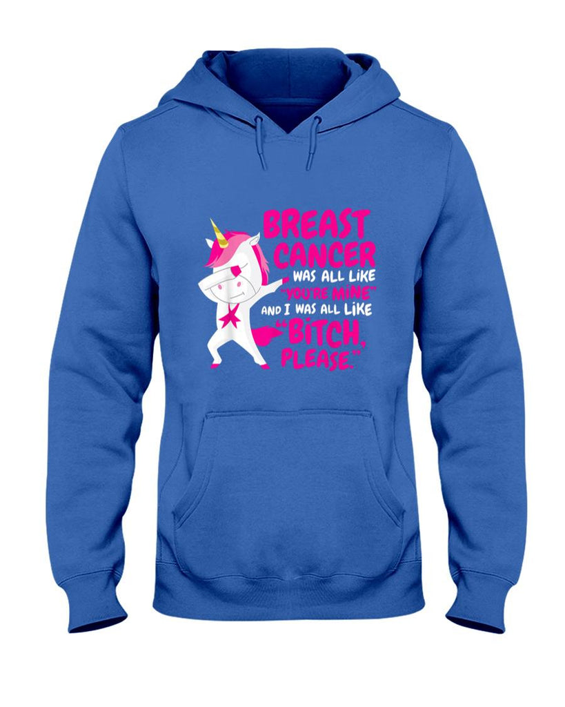 Funny Breast Cancer Survivor Bitch Please Unicorn T-Shirt