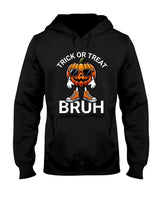Funny Halloween Bruh Pumpkin Boys Kids Trick Or Treating T-Shirt