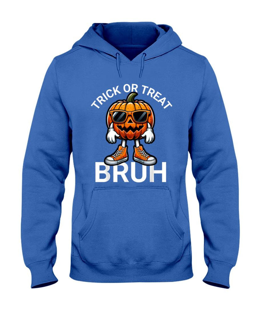 Funny Halloween Bruh Pumpkin Boys Kids Trick Or Treating T-Shirt