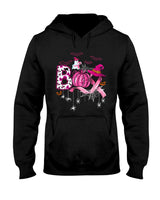 Boo Halloween Pumpkin Pink Ribbon Witch Breast Cancer T-Shirt