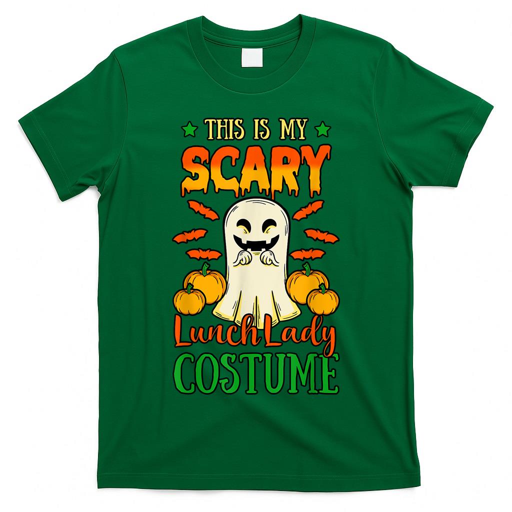 Lunch Lady Trick Or Treat Cafeteria Worker All Hallows Eve T-Shirt