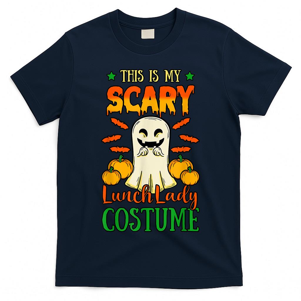 Lunch Lady Trick Or Treat Cafeteria Worker All Hallows Eve T-Shirt