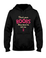 Breast Cancer Awareness Check Your Boobs Survivor Gift T-Shirt