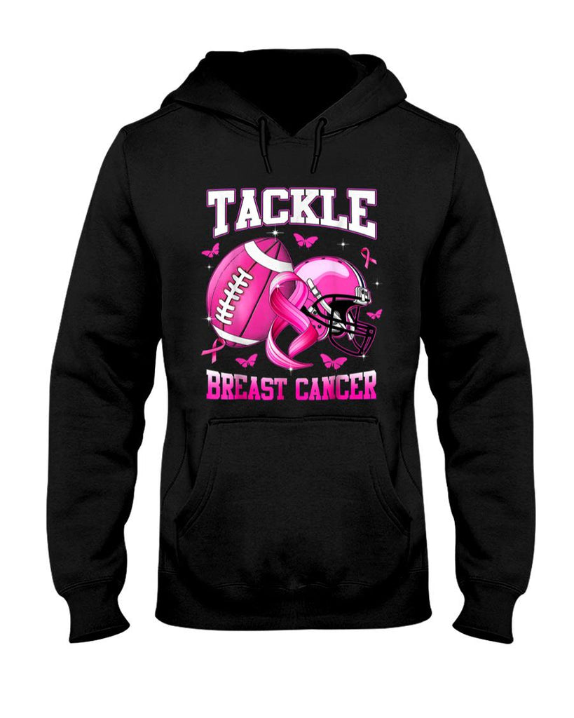 Tackle Breast Cancer Awareness American Football Womens T-Shirt