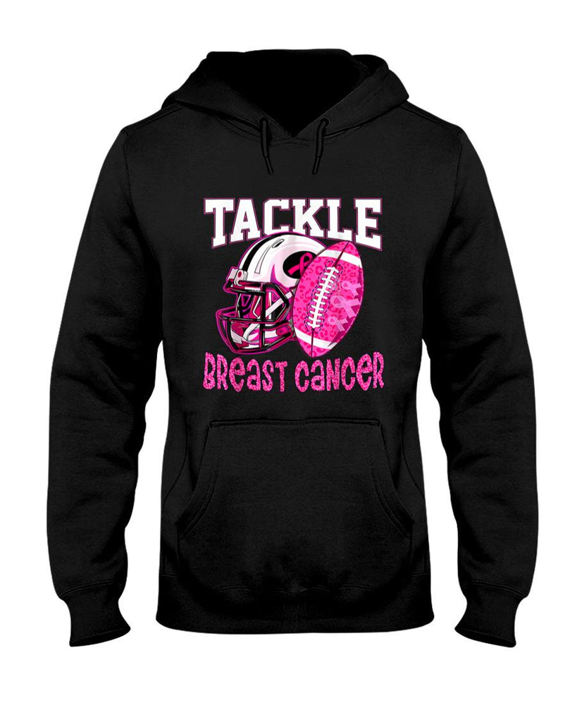 Tackle Breast Cancer Awareness American Football Women Kids T-Shirt