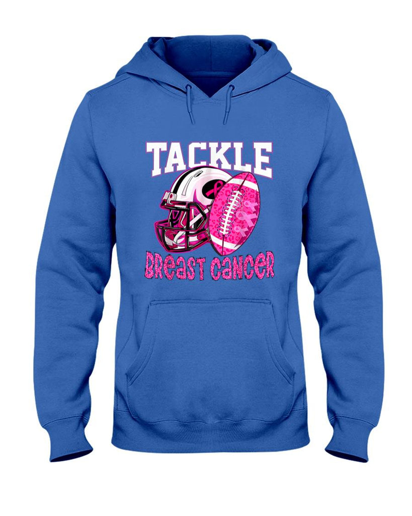 Tackle Breast Cancer Awareness American Football Women Kids T-Shirt