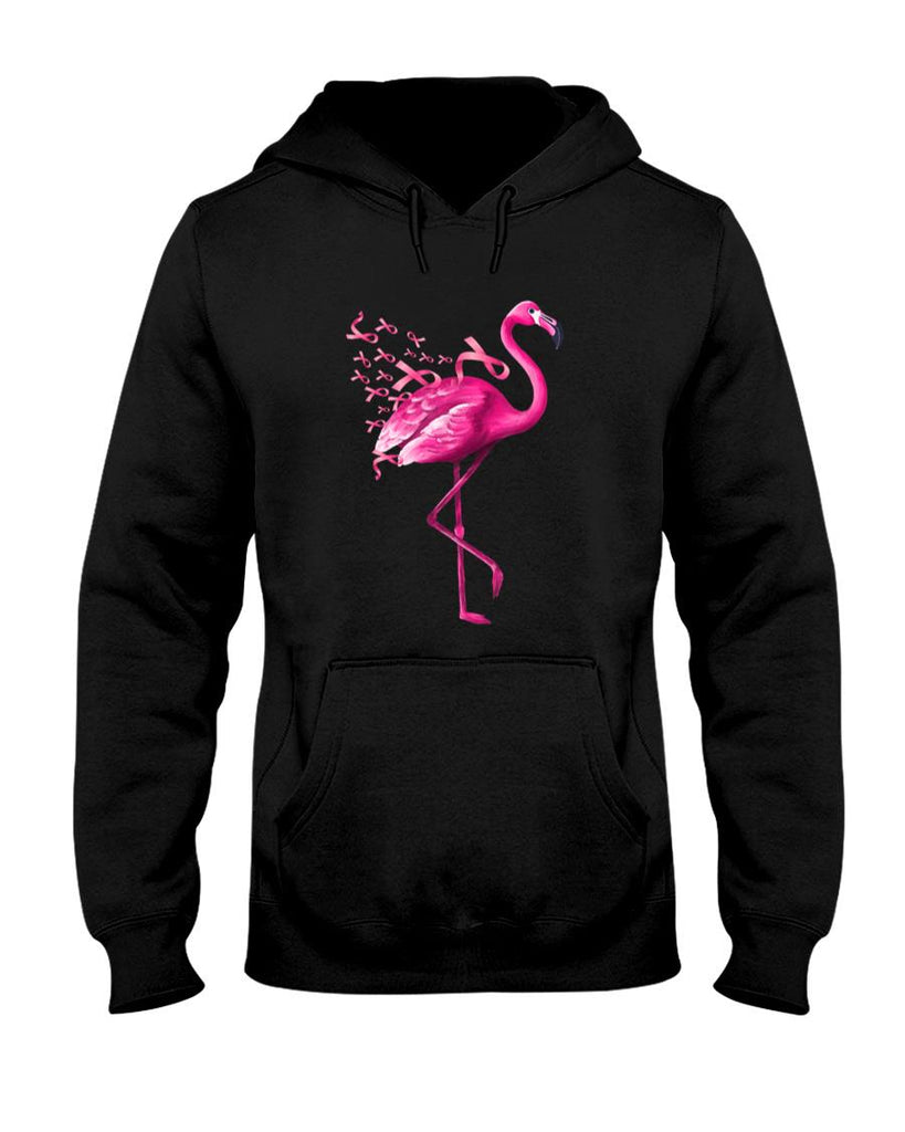 Pink Bird Flamingo Breast Cancer Awareness T-Shirt