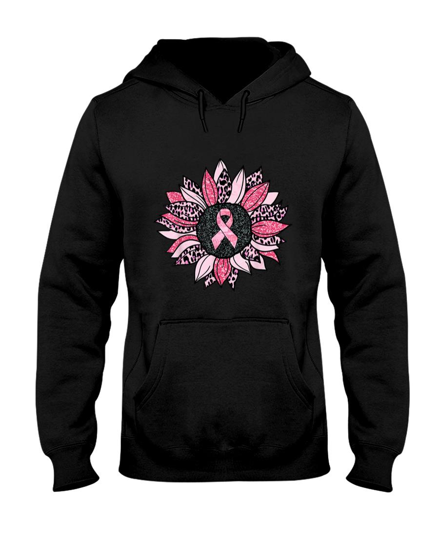 Sunflower Pink Breast Cancer Awareness Women Warrior T-Shirt