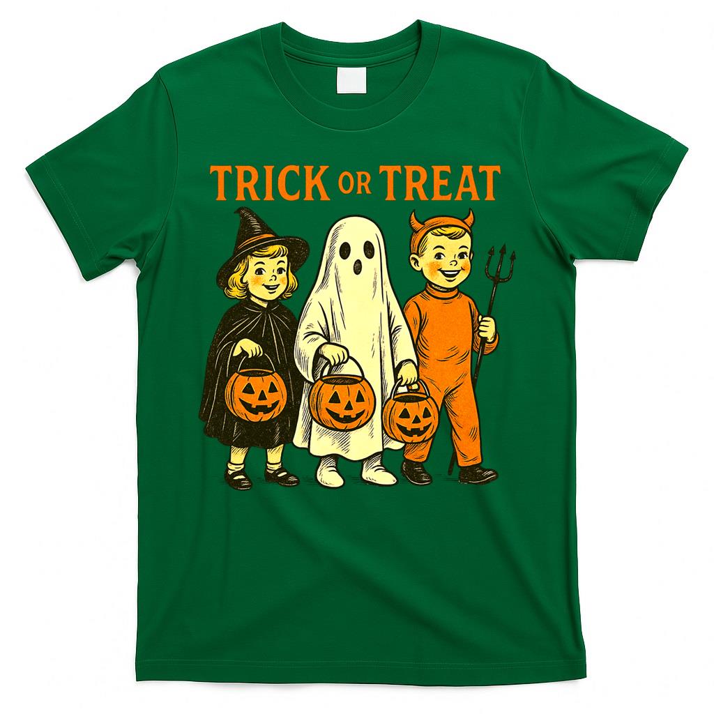 Retro Halloween Parade – 1950s Trick-or-Treat Essential T-Shirt