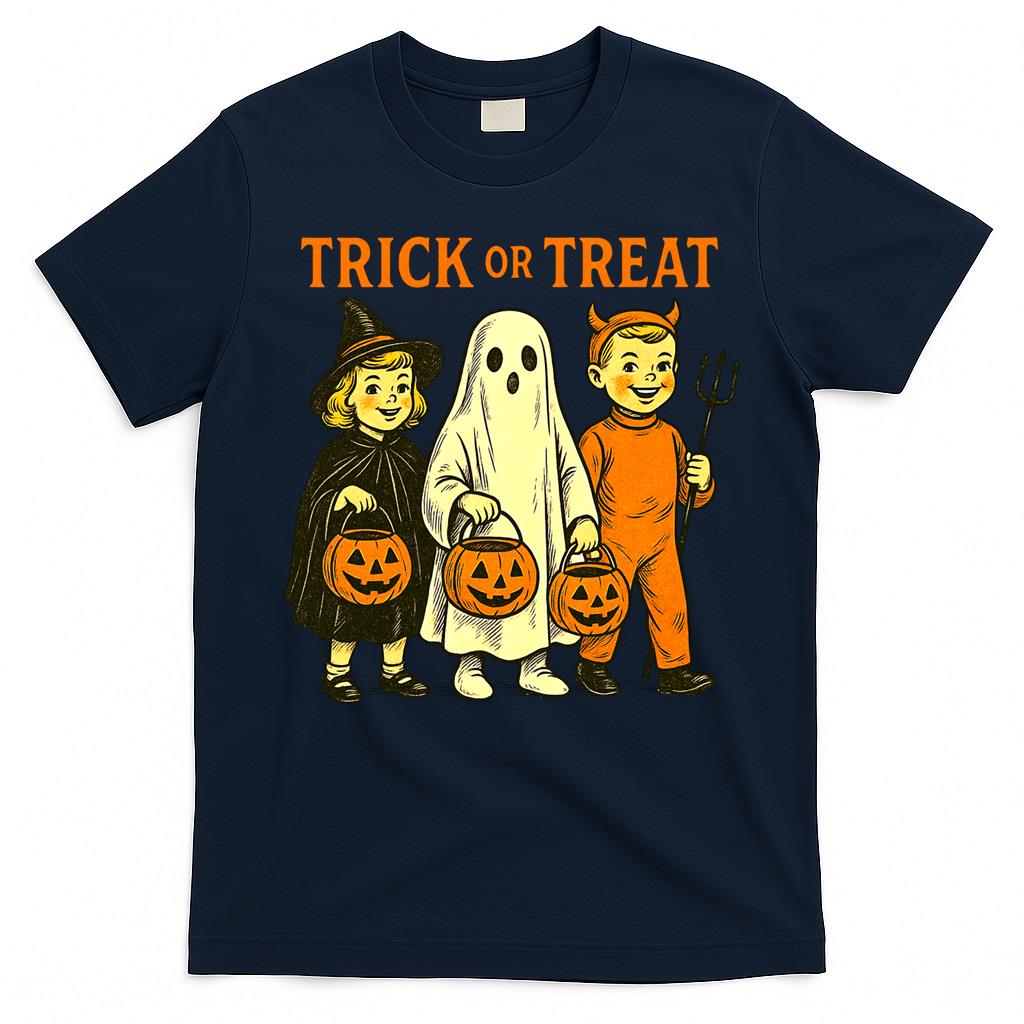 Retro Halloween Parade – 1950s Trick-or-Treat Essential T-Shirt