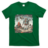 Retro Nostalgia - Futuristic Nostalgia Retro Robots in a New Era T-Shirt