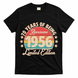 70th Birthday 70 Years Of Being Awesome 1956 Limited Edition T-Shirt
