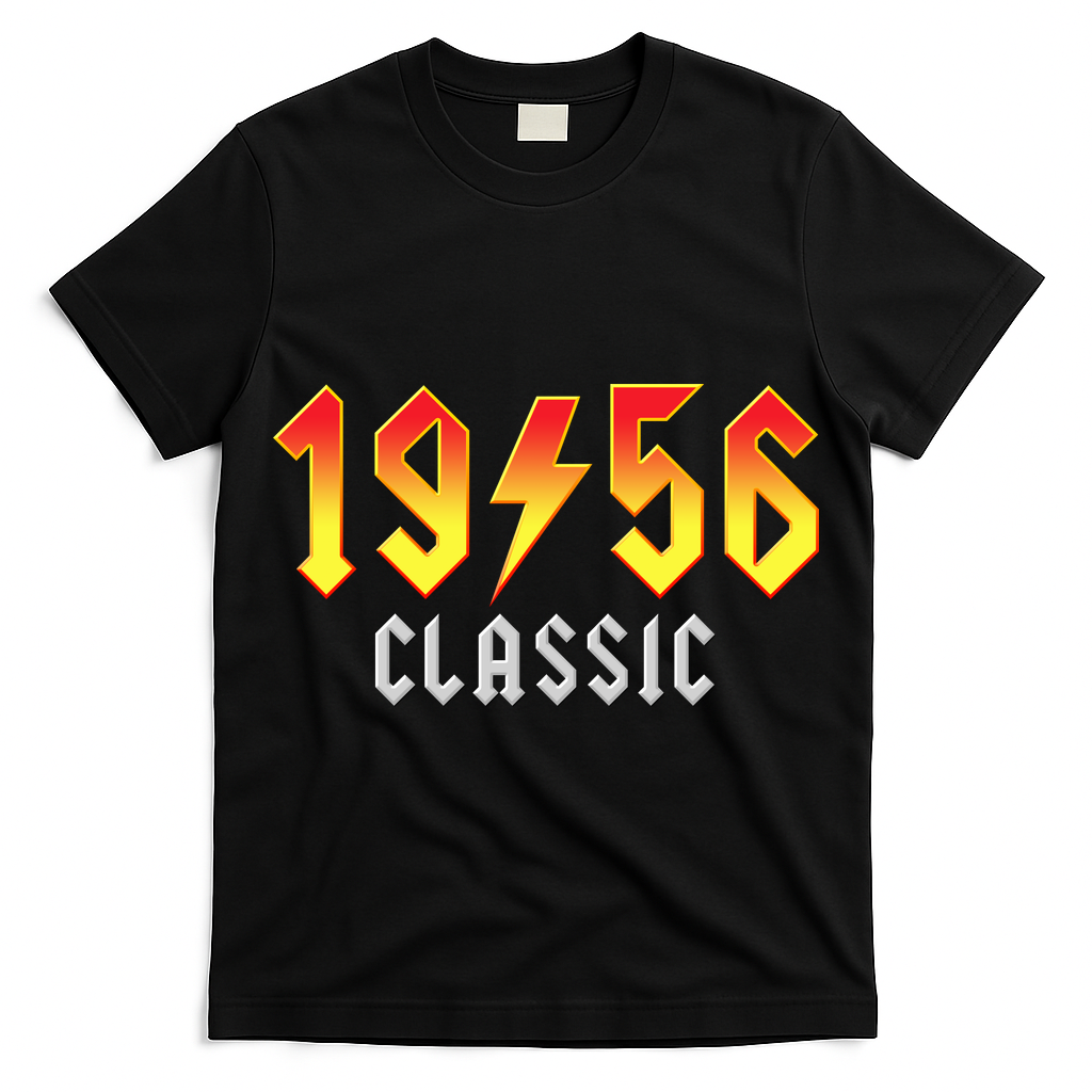 70th Birthday Classic 1956 Retro Rock Band T-Shirt