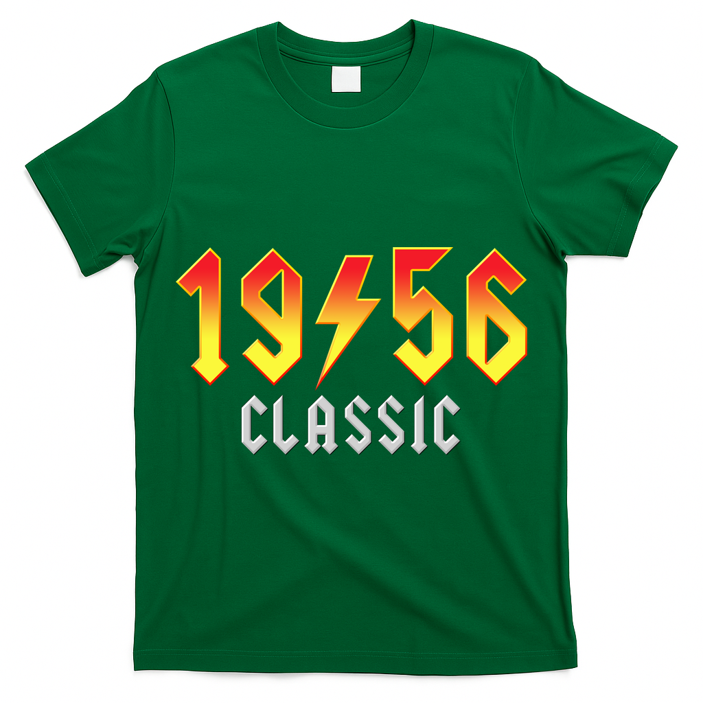 70th Birthday Classic 1956 Retro Rock Band T-Shirt