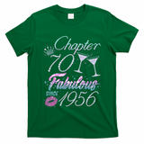 70th Birthday Chapter 70 Fabulous Since 1956 Rhinestones Diamonds T-Shirt