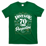 70th Birthday Est 1956 All Bark No Bite Vintage Birthday  T-Shirt