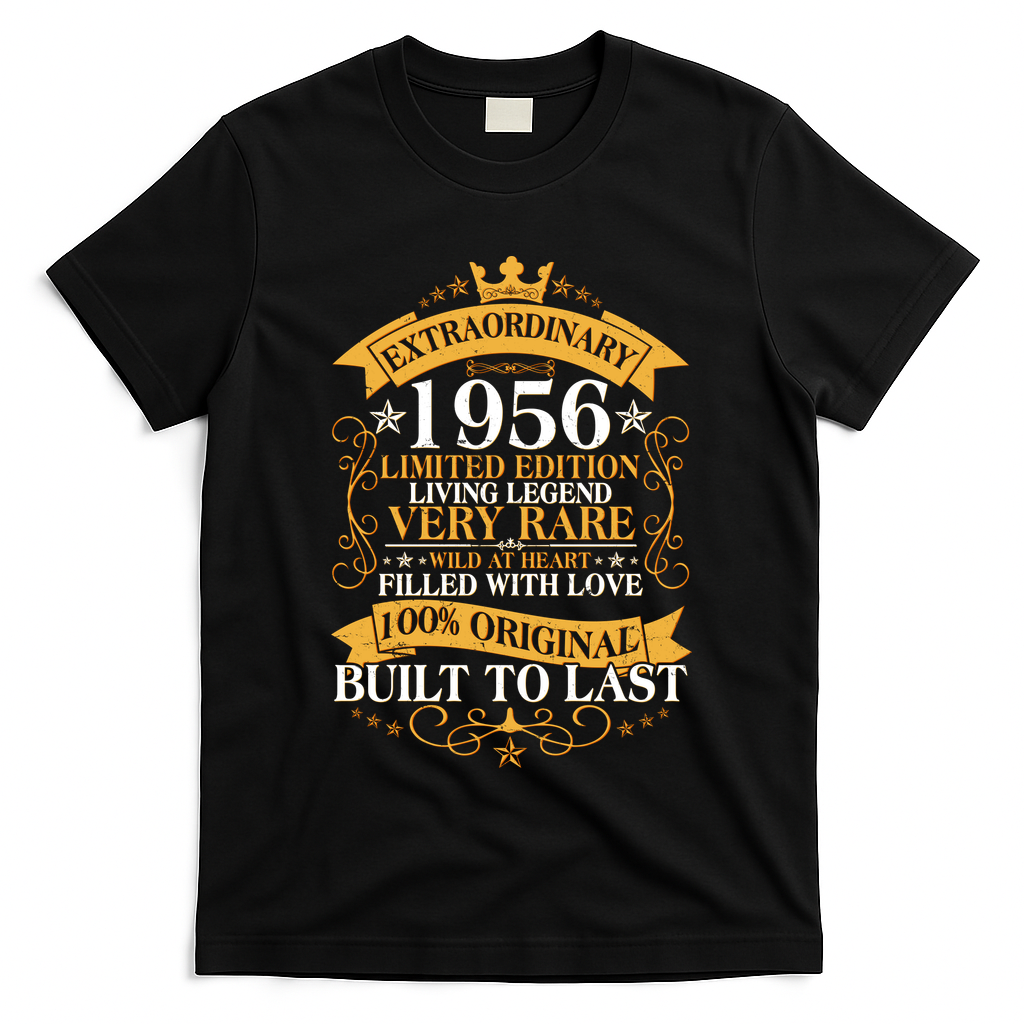 70th Birthday Extraordinary 1956 Limited Edition Living Legend Very Rare  T-Shirt