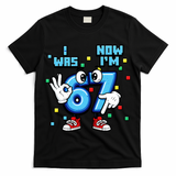 7th Birthday I Was 6 Now Im 7 Hands Cute 67 Meme T-Shirt