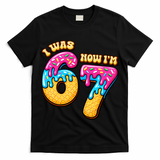 7th Birthday I Was 6 Now I'm 7 Years Old 67 Meme Funny T-Shirt