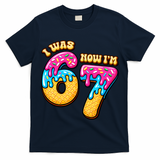 7th Birthday I Was 6 Now I'm 7 Years Old 67 Meme Funny T-Shirt