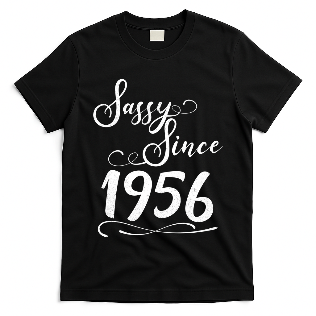 70th Birthday Sassy Since 1956 T-Shirt