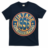 70th Birthday Vintage 1956 All Original Parts Shield Emblem  T-Shirt