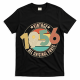 70th Birthday Vintage 1956 All Original Parts Emblem T-Shirt