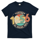 70th Birthday Vintage 1956 All Original Parts Emblem T-Shirt