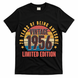 70th Birthday Vintage 1956 70 Years Of Being Awesome Limited Edition  T-Shirt