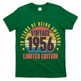 70th Birthday Vintage 1956 70 Years Of Being Awesome Limited Edition  T-Shirt