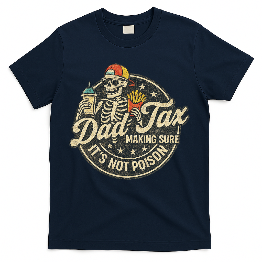 Dad Tax Making Sure It's Not Poison Skeleton Vintage T-Shirt