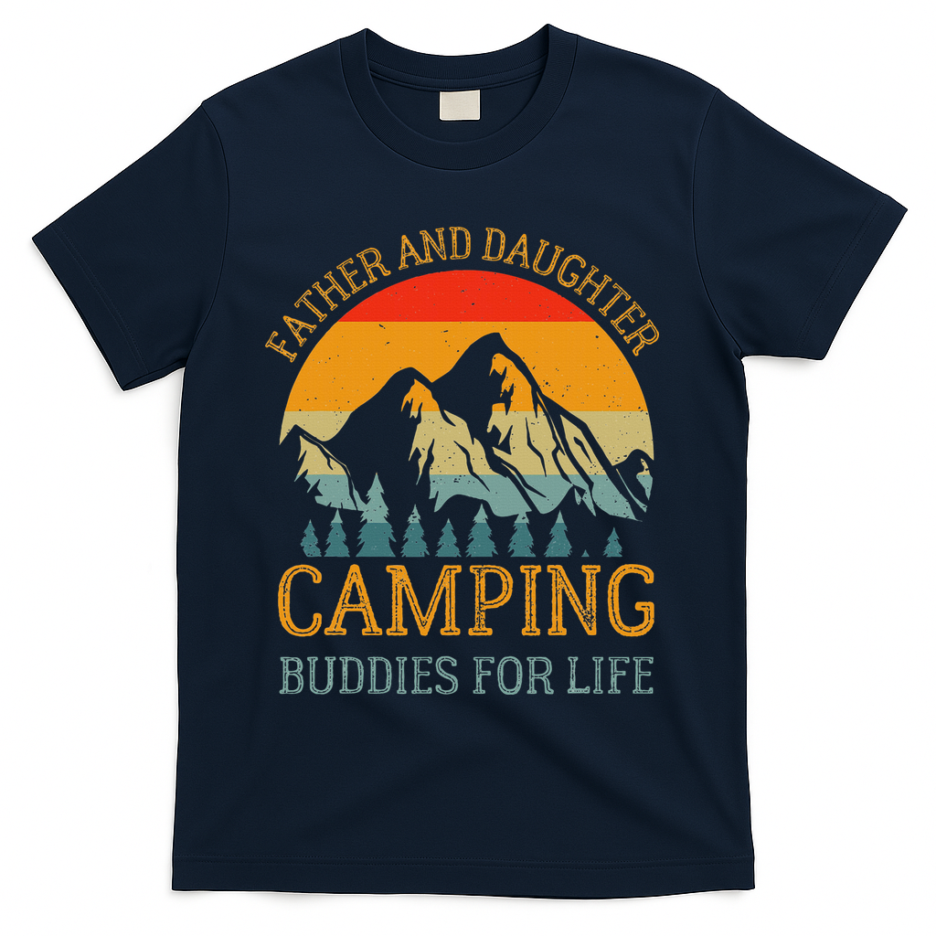 Father And Daughter Camping Buddies For Life Gift For Dad T-Shirt