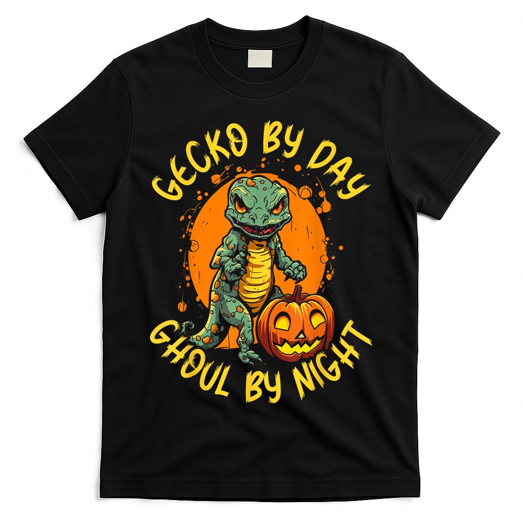 Gecko Halloween Scary Reptile Trick Or Treat Spooky Lizard T-Shirt