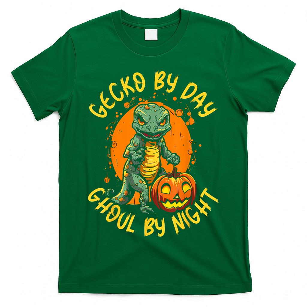 Gecko Halloween Scary Reptile Trick Or Treat Spooky Lizard T-Shirt