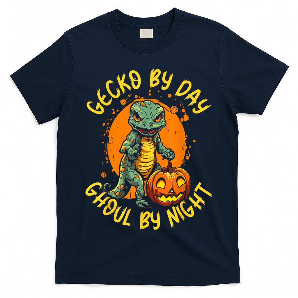 Gecko Halloween Scary Reptile Trick Or Treat Spooky Lizard T-Shirt