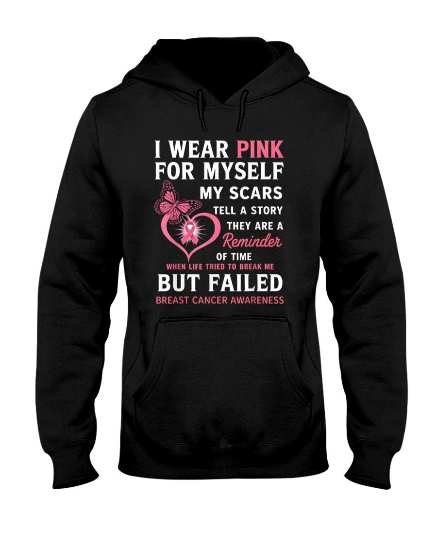 I Wear Pink for Myself My Scars But Failed Breast Cancer T-Shirt_1