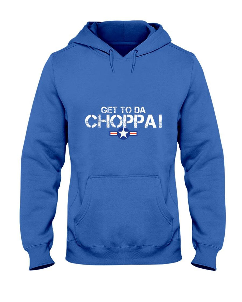 Retro Nostalgia - Retro Get to da Choppa Shirt 80s Movie Nostalgia Tee T-Shirt