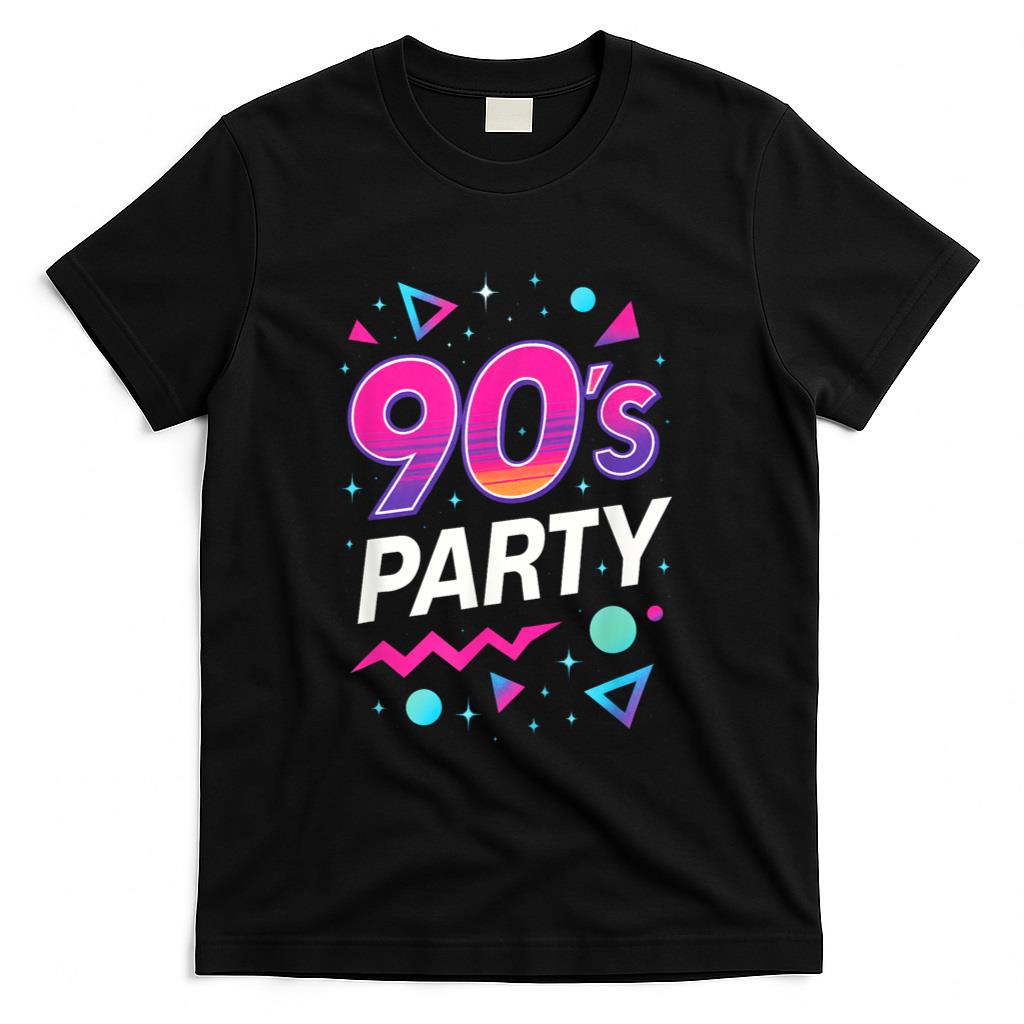 Retro Nostalgia - 90's Party - 90s Nostalgia Retro Rave Dance Music T-Shirt