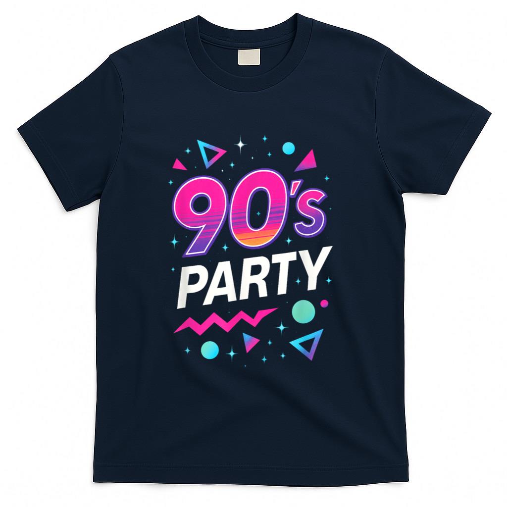 Retro Nostalgia - 90's Party - 90s Nostalgia Retro Rave Dance Music T-Shirt
