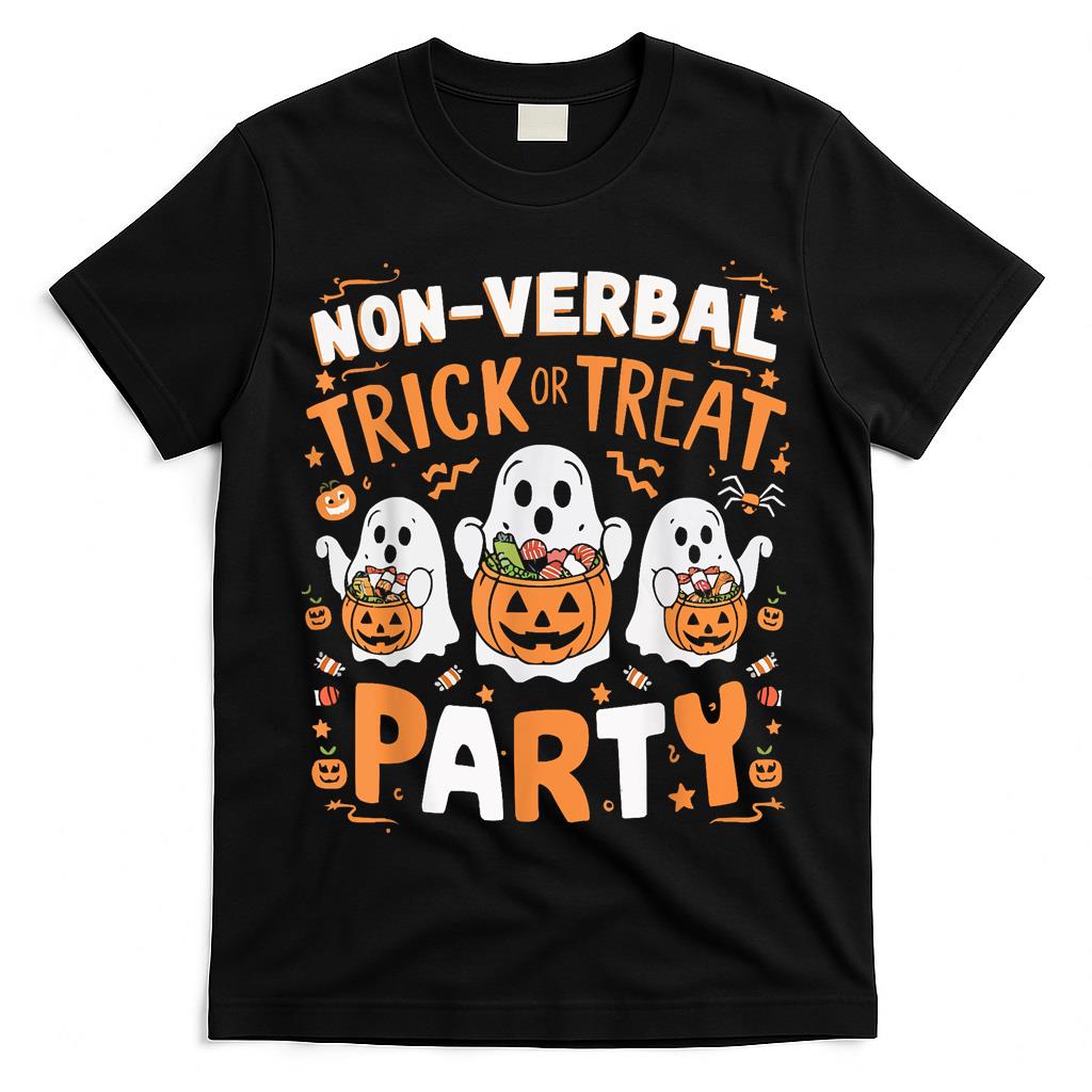 Support Autism Halloween Spooky Autistic Trick Or Treat  Style 1 T-Shirt